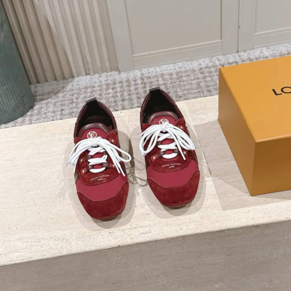 View 4 of Louis Vuitton LV Sneakerina Bordeaux Red 1AIVJI