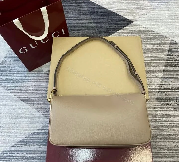 View 4 of Gucci Half Horsebit Medium Shoulder Bag TB5474