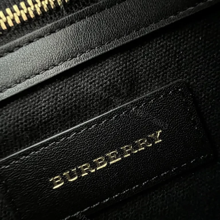 View 2 of Chic Burberry Crossbody â€” Signature Check, Gold Hardware