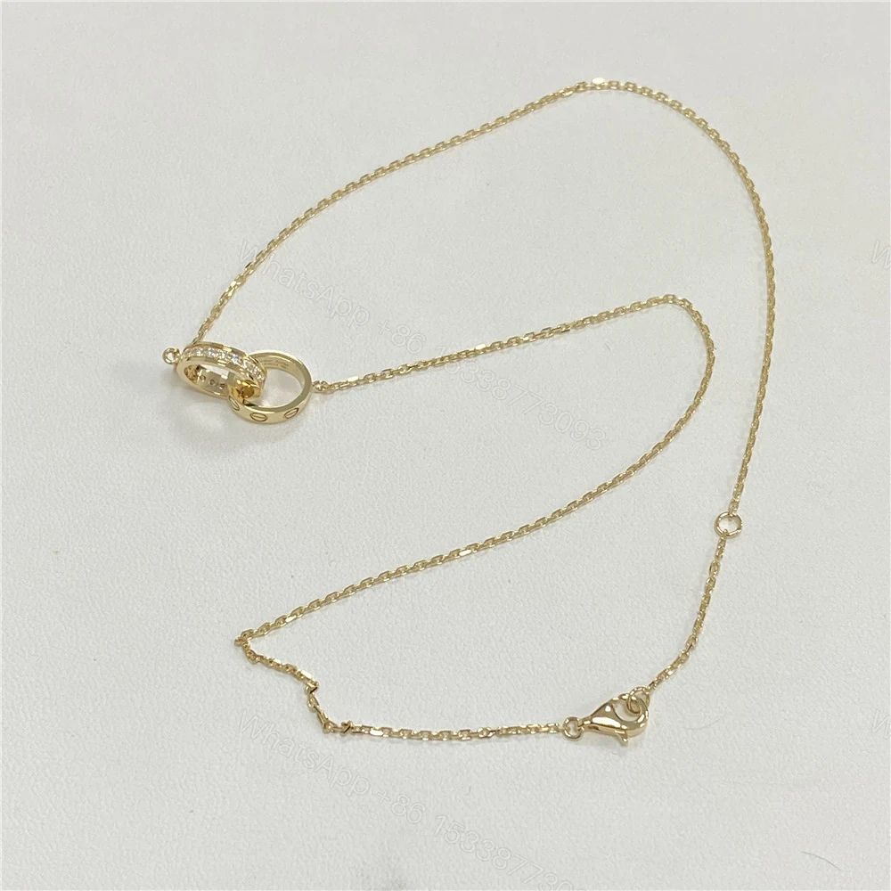 Cartier Baby Love Necklace Pave Diamonds B7013800 — view 1
