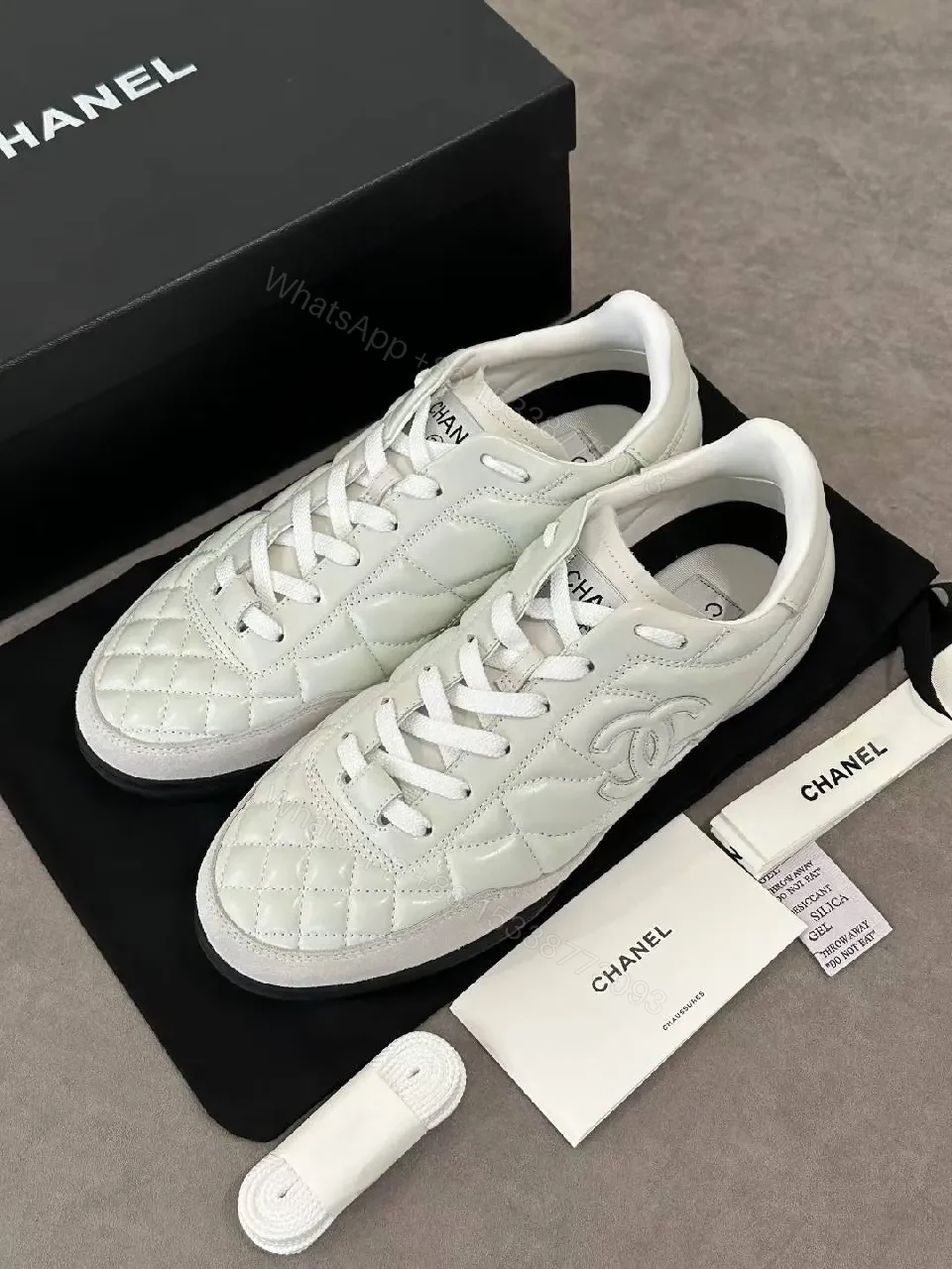 White Quilted High-Tops: Everyday Luxury Sneakers — view 1