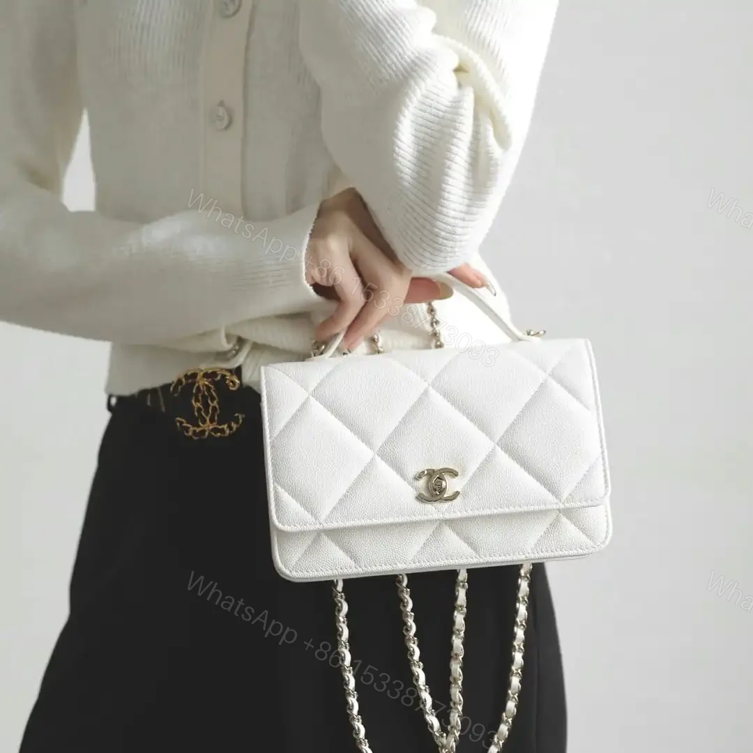 View 23 of 高仿Chanel*25K系列AP4932小牛皮WOC手袋白色免檢版