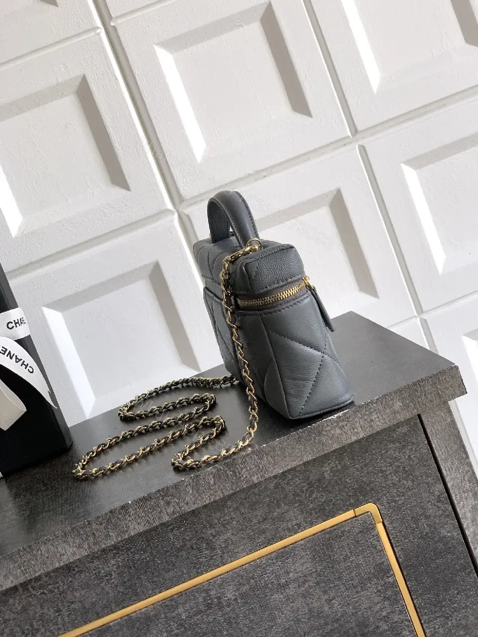 View 7 of Quilted Mini Bag with Gold Hardware – Everyday Luxury