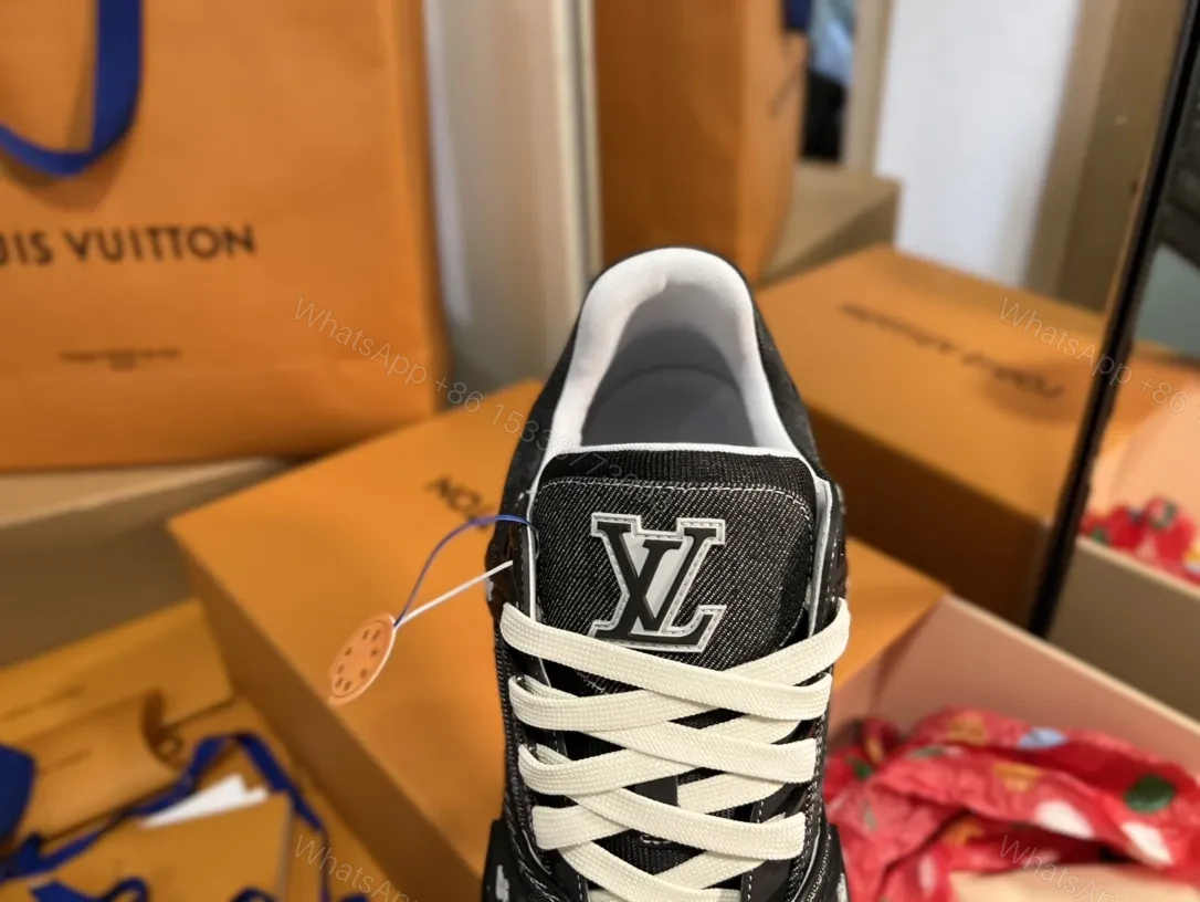 View 2 of Denim-Suede High-Top Luxury Sneaker with Cushioned Comfort