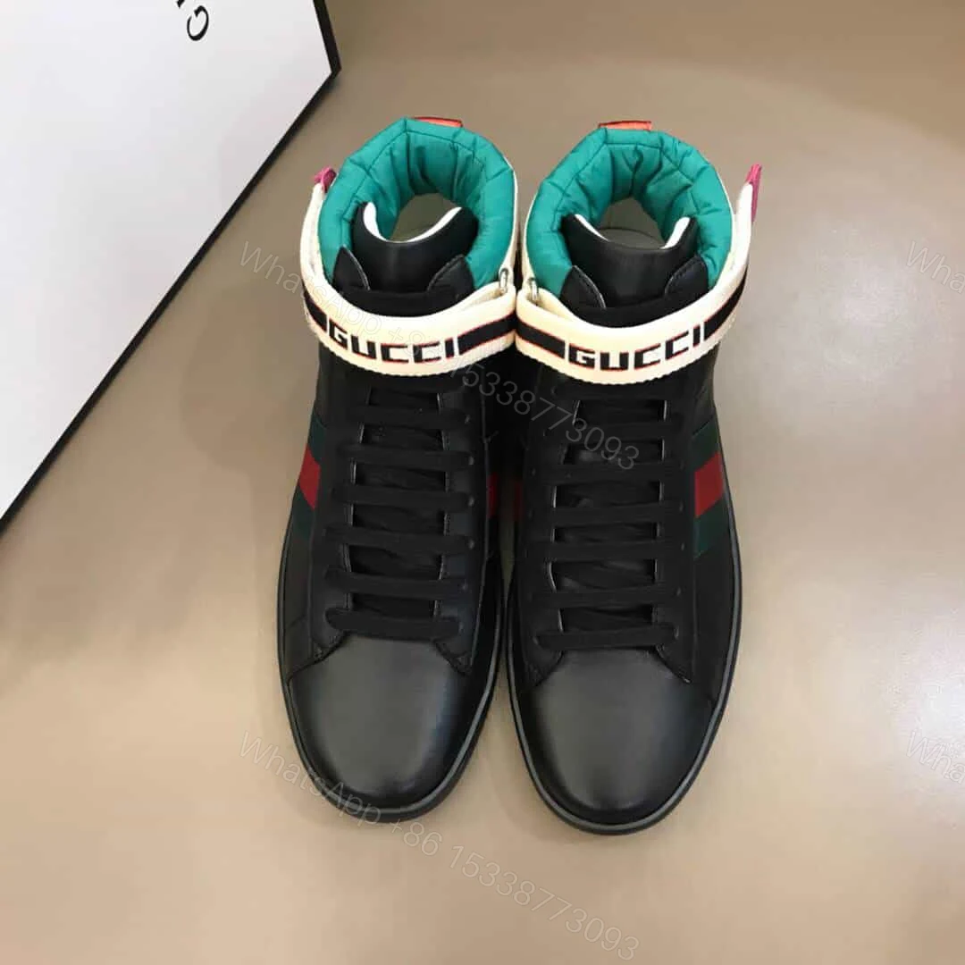 View 4 of GUCCI STRIPE ACE HIGH-TOP SNEAKER – GC50
