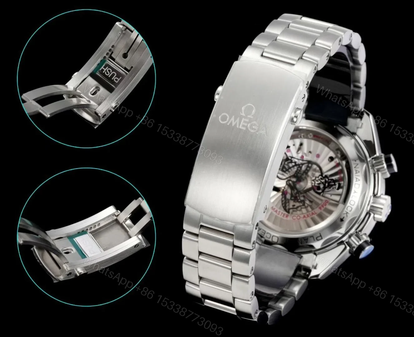 View 8 of Omega Seamaster Planet Ocean 600M Chronograph Beige Dial Burgundy Ceramic Bezel Rubber Strap Automatic OMG-PO600-CHRONO-21532465109001-BEIGE-RS