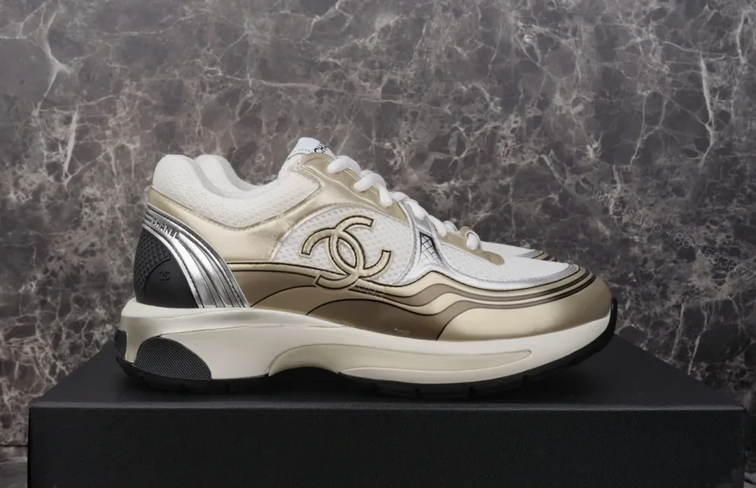 View 4 of Chic Metallic Luxe Sneakers: All-Day Comfort