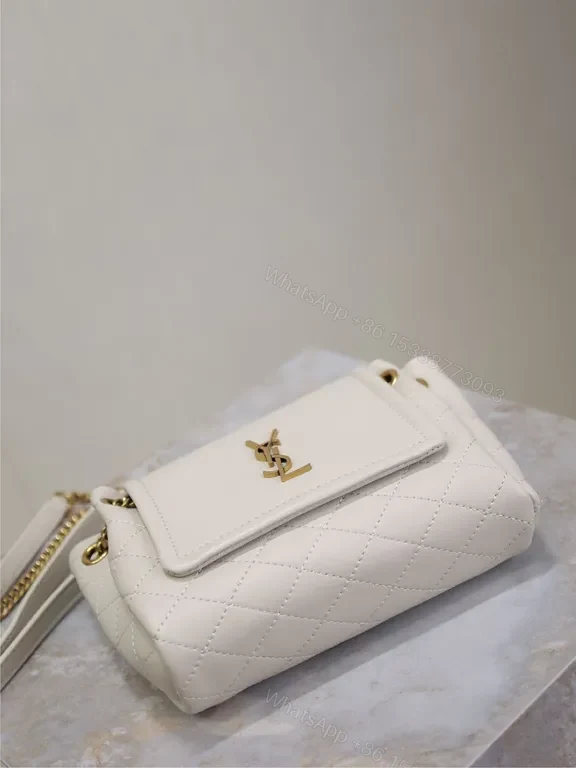 View 9 of Ivory Quilted Lambskin Mini Bag: Luxe Everyday Charm