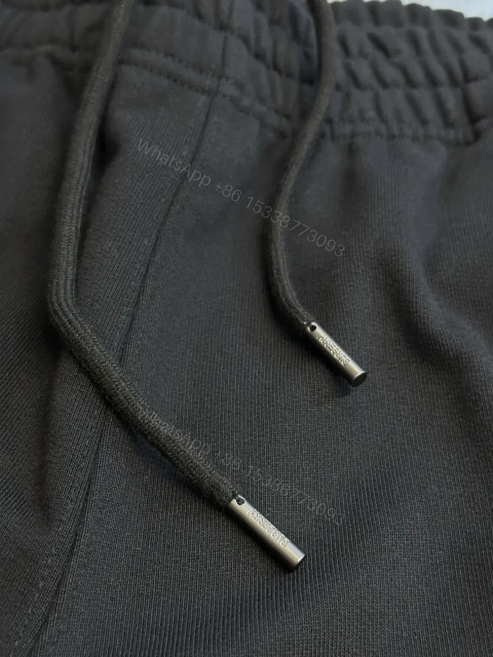 View 6 of Black Nylon Short Burberry Logo Casual Elastic Waist Short Pants
