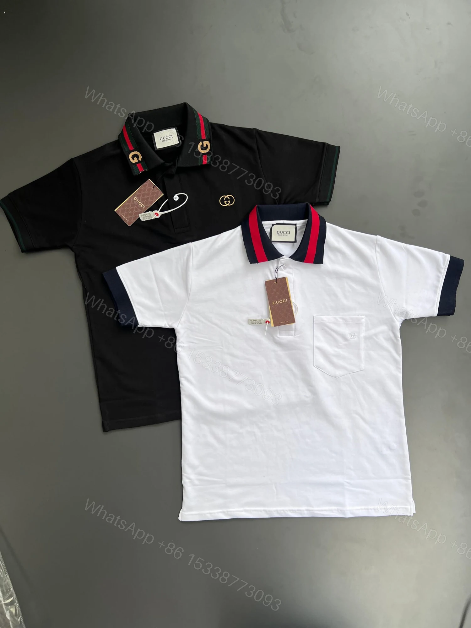 FIRST COPY GUCCI LUXURY STYLE SUMMER LOOK POLO T-SHIRT — view 2