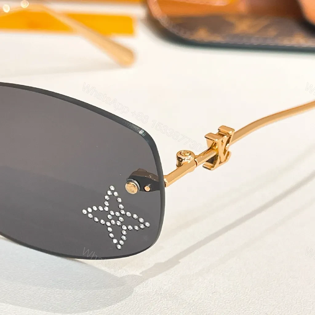 View 4 of Bold Modern Luxury Sunglasses with LV Detailing
