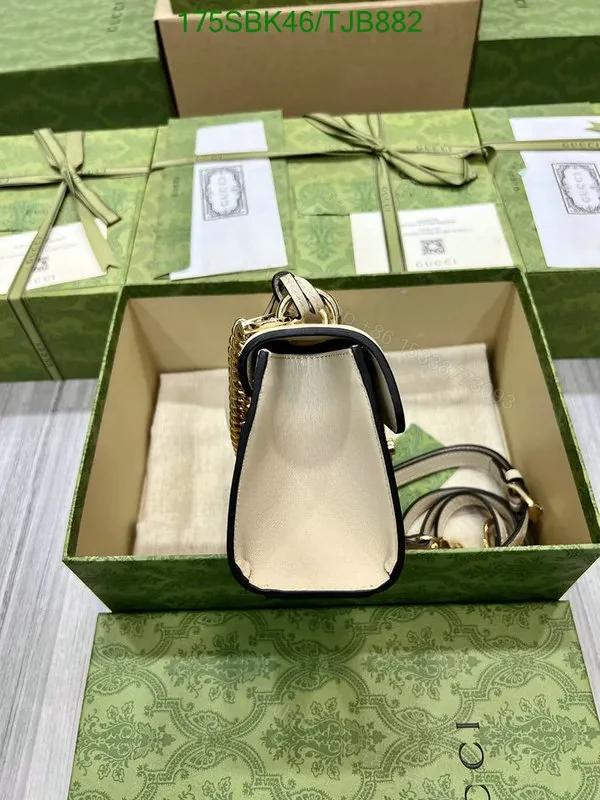 View 15 of Gucci Padlock GG Supreme Canvas Small Shoulder Bag in White – BV517