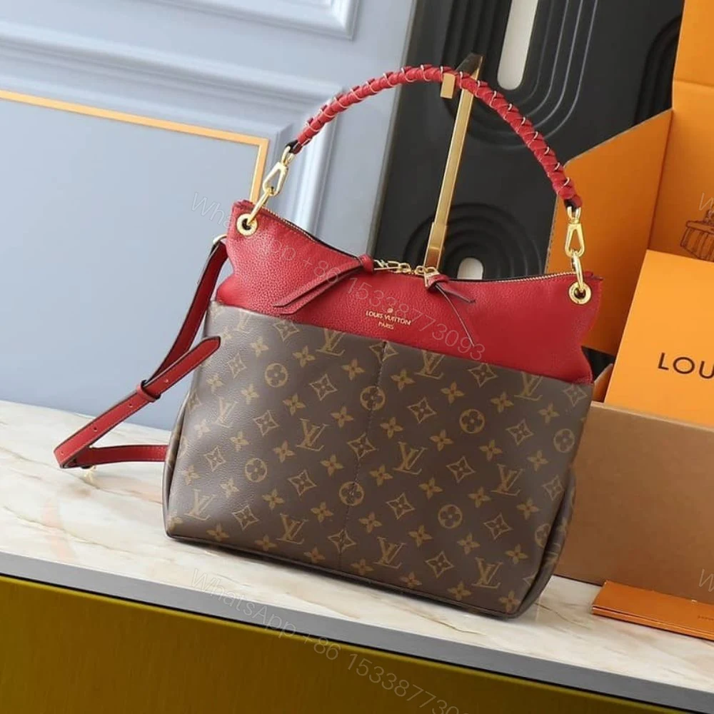 View 3 of Louis Vuitton Maida Hobo Handbag Red Monogram 33Cm