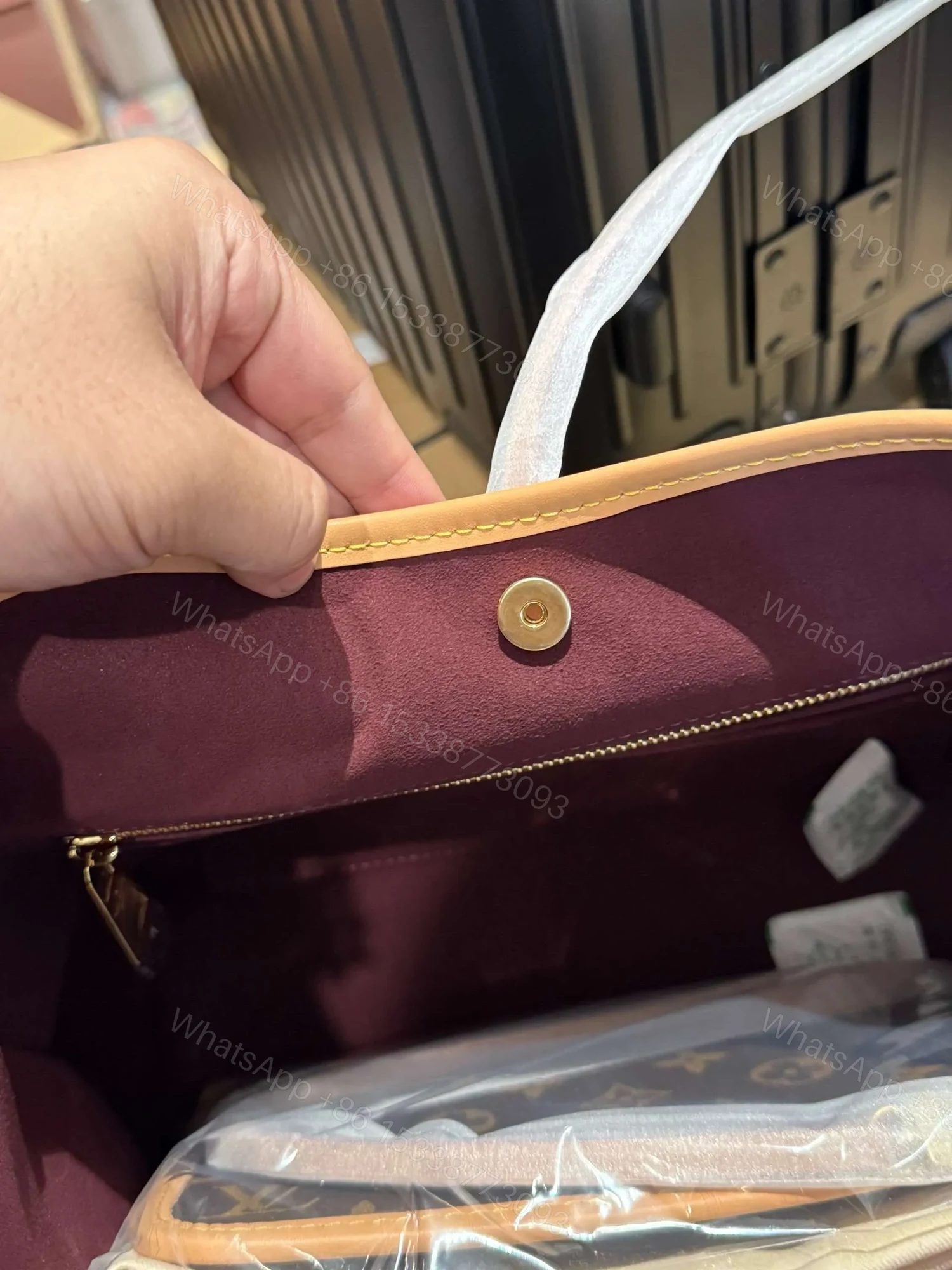 View 2 of Louis Vuitton Handbags LV Carry All MM Monogram Brown Color 39x30x15cm