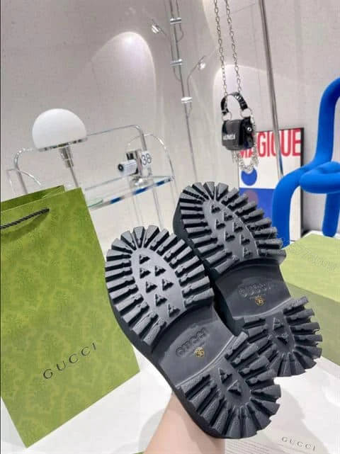 View 4 of GUCCI WONMEN’S PLATFORM PERFORATED G SANDAL – SDG013