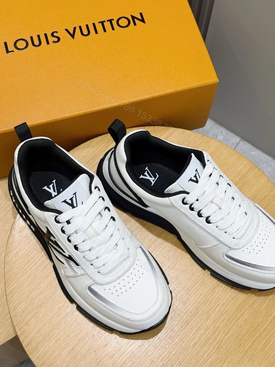 View 9 of White & Black Leather High-Tops with Luxe Detailing — Everyday Couture
