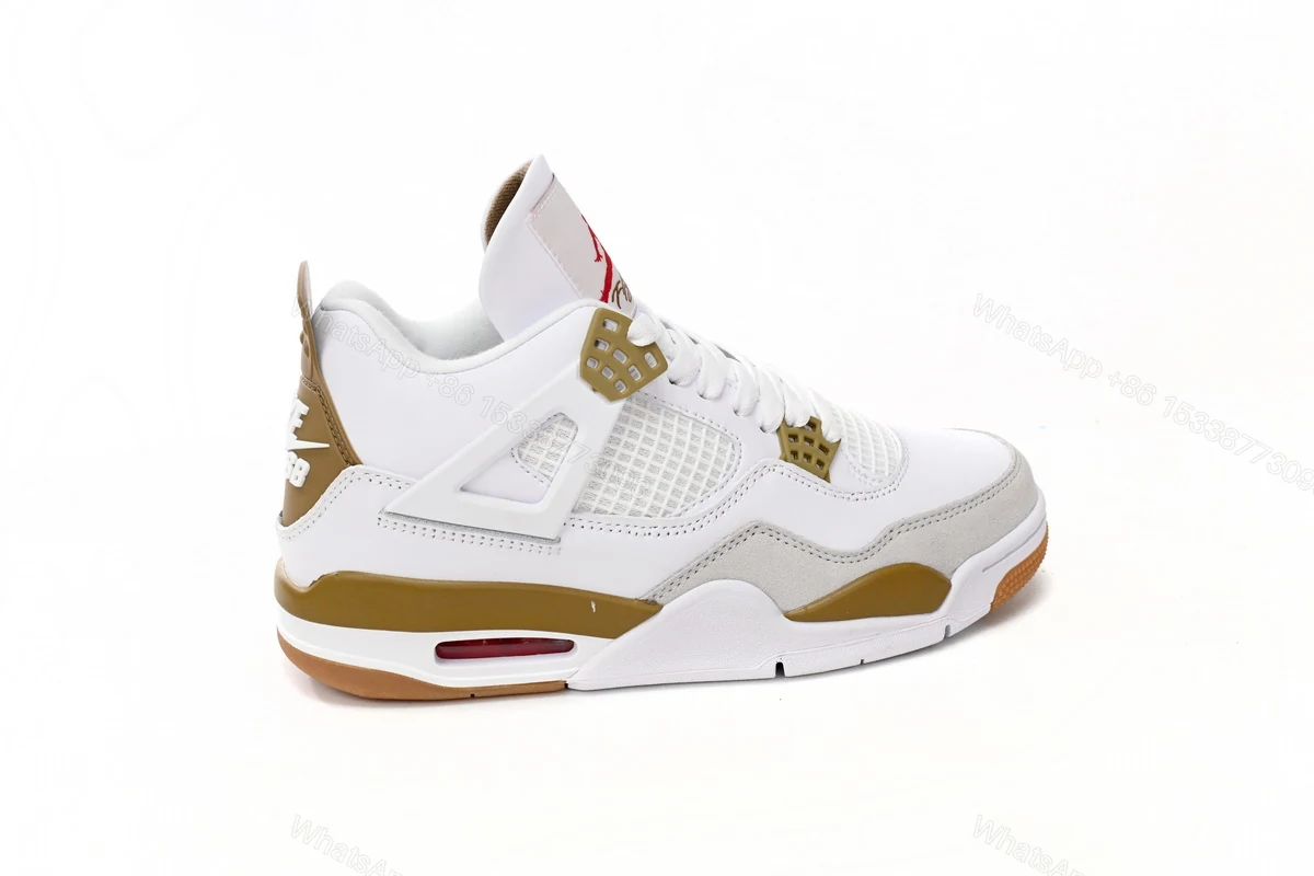 View 9 of Nike SB x Air Jordan 4 White Brown DR5415-120 (Top Quality)