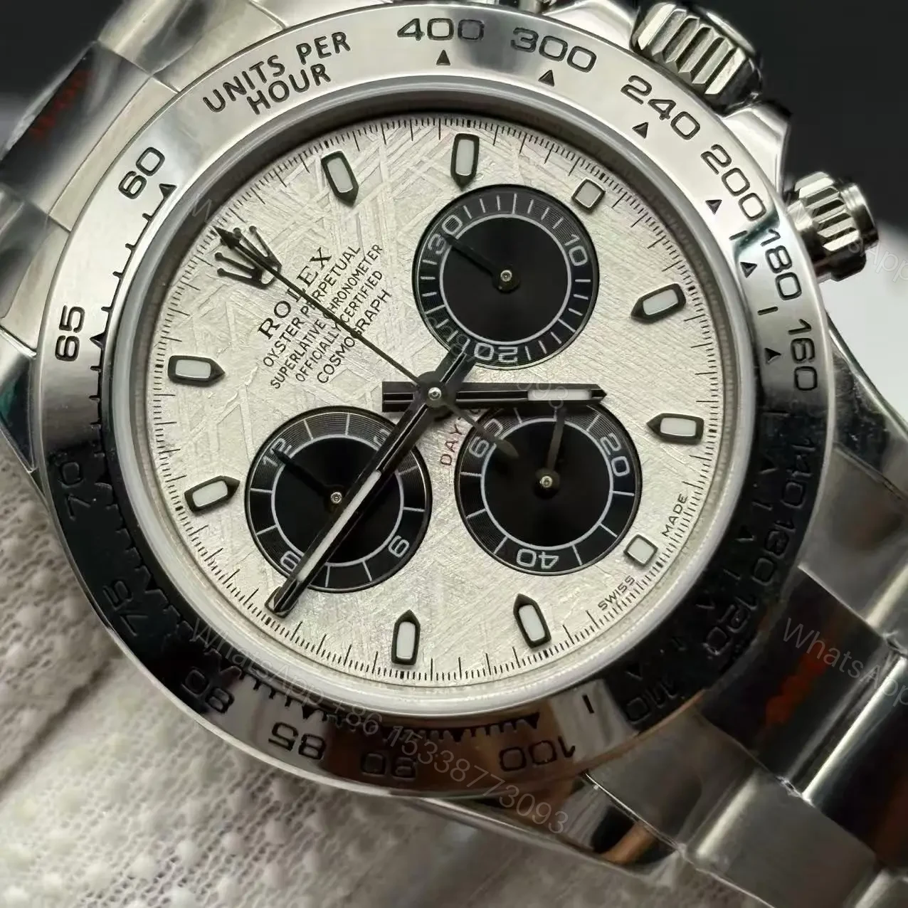 View 3 of Rolex Daytona 116519 Meteorite Watch Super Clone Replica