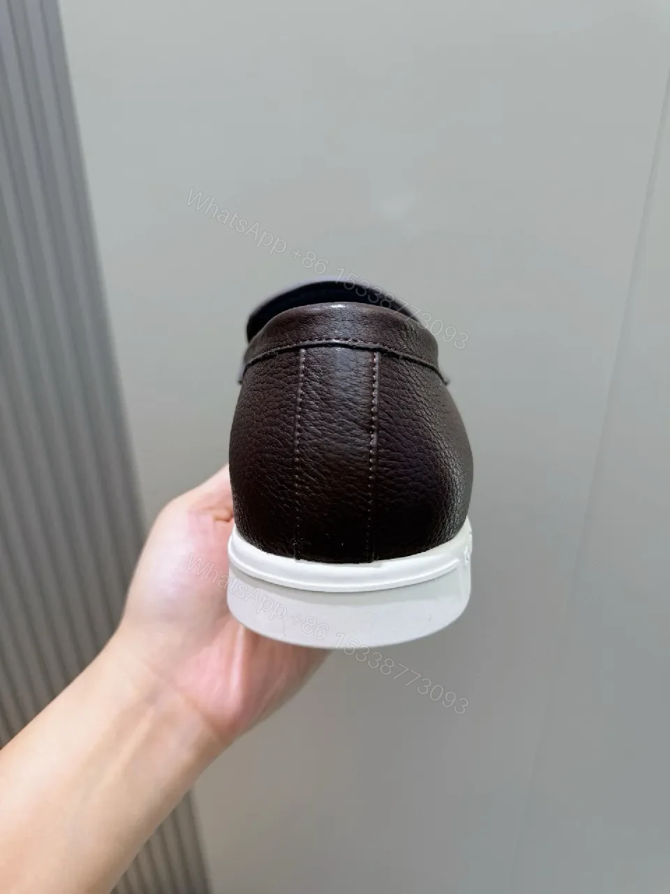 View 2 of Premium Quilted Loafer with Signature Hardware, Leather, Modern Slip-On