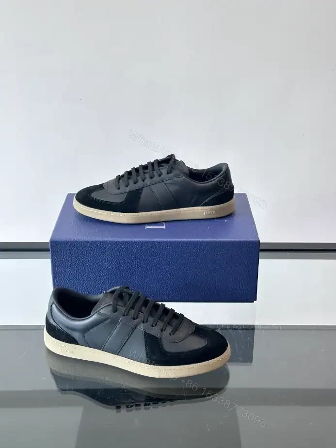 View 6 of DIOR B01 MATCHPOINT SNEAKER BLACK SMOOTH CALFSKIN AND BLACK SUEDE – CD241