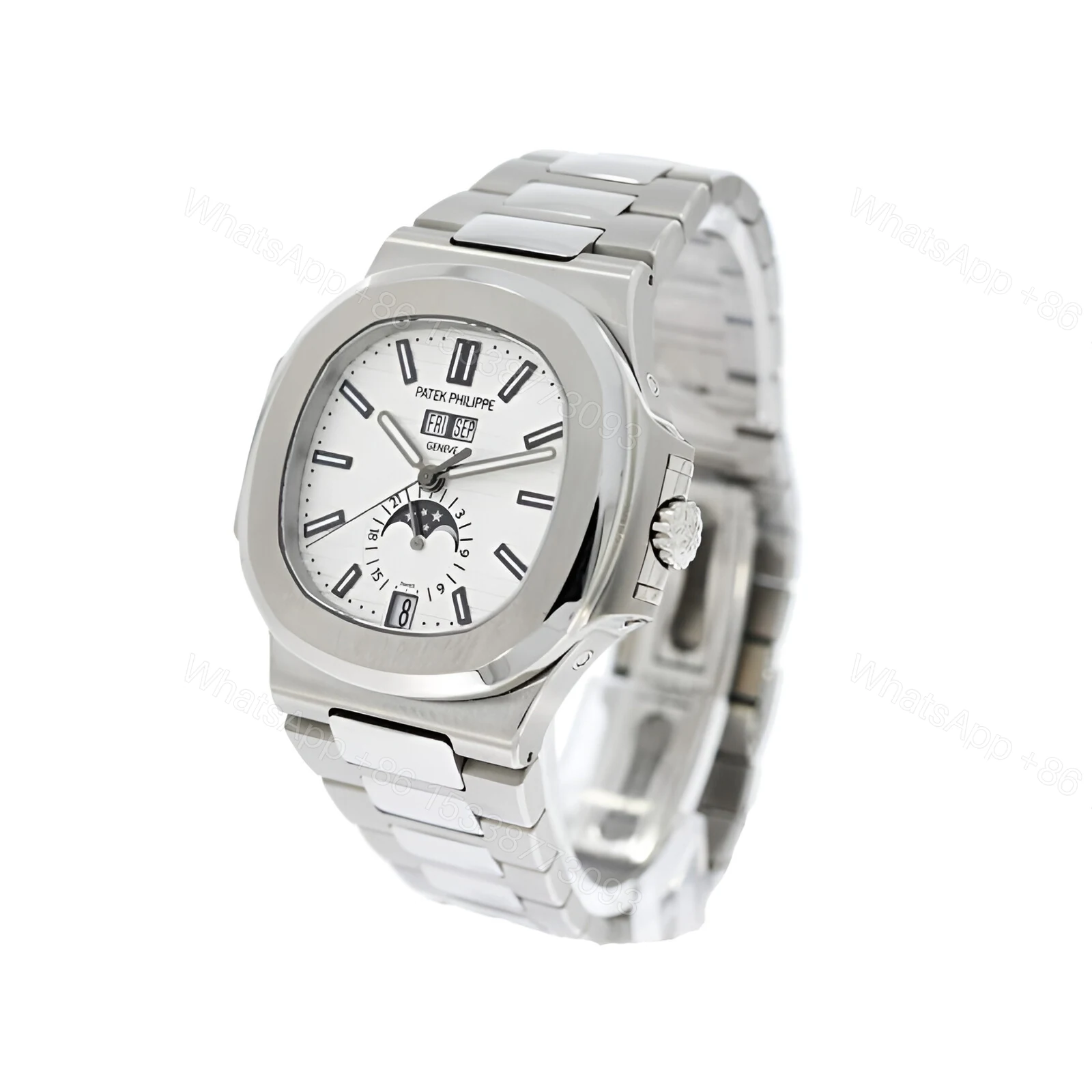 View 2 of Patek Philippe Nautilus White Dial Replica