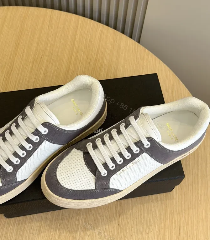 View 7 of White Mesh Navy Suede Sneaker â€“ Luxury City-Style Comfort