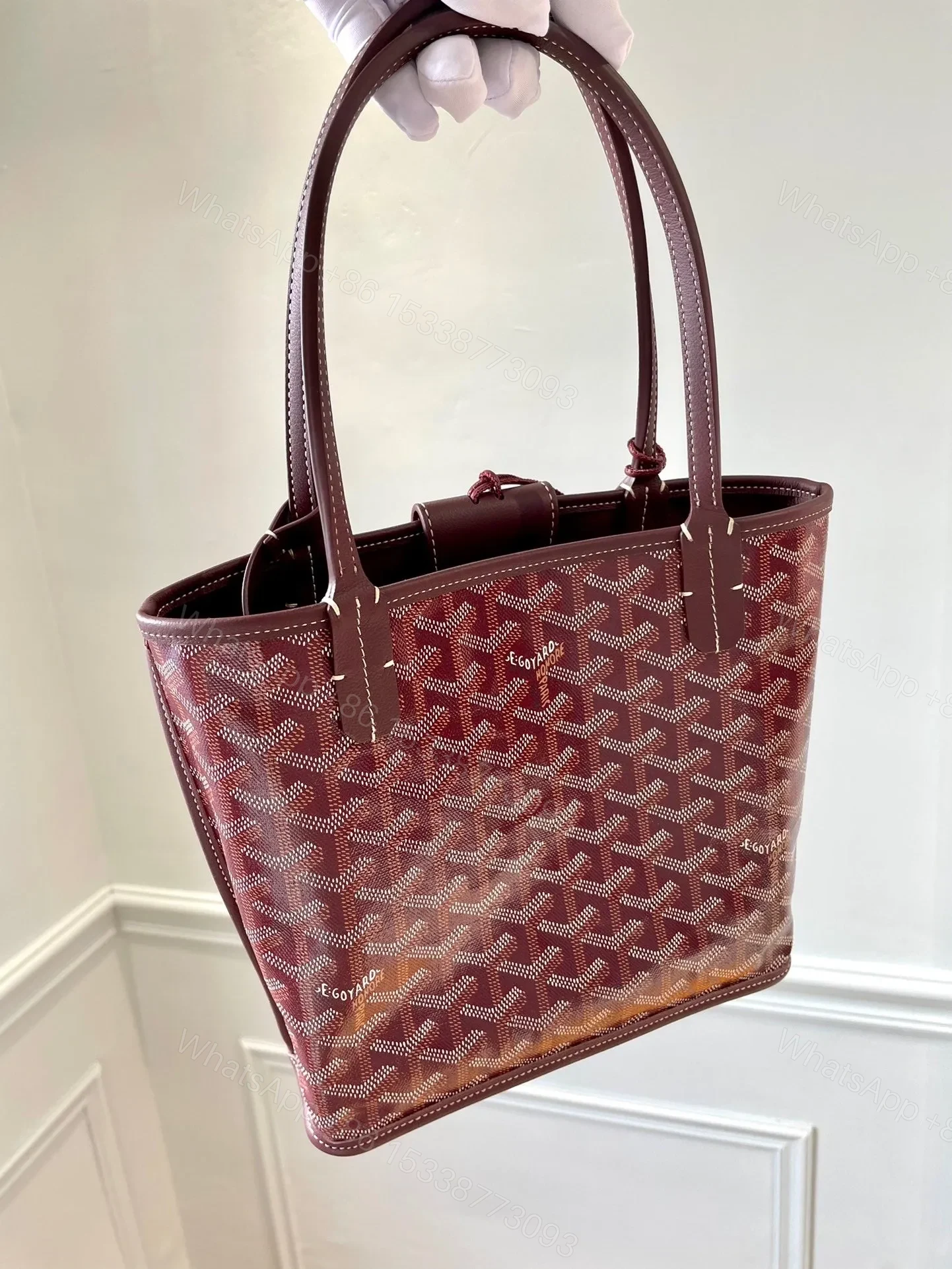 View 6 of Goyard Anjou Mini in Burgundy