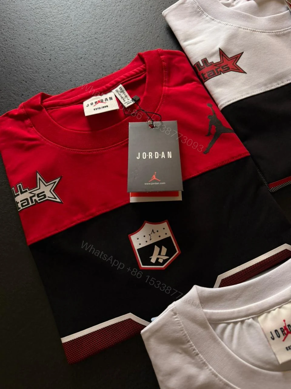 View 4 of FIRST COPY JORDAN IMPORTED ROUND NECK DROP SHOULDER SUMMERWEAR T-SHIRT