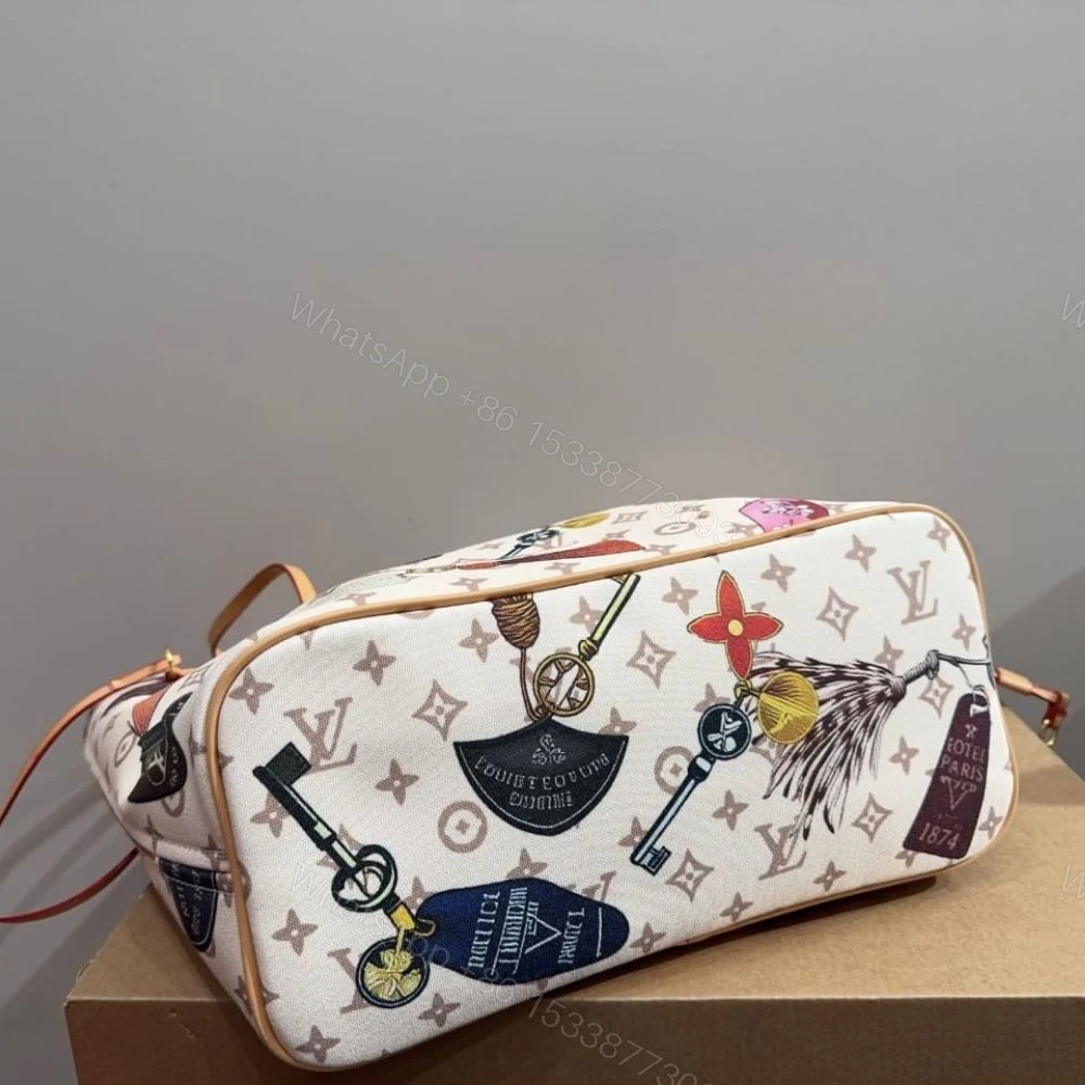 View 8 of Louis Vuitton Neverfull MM Cream 31Cm M29449