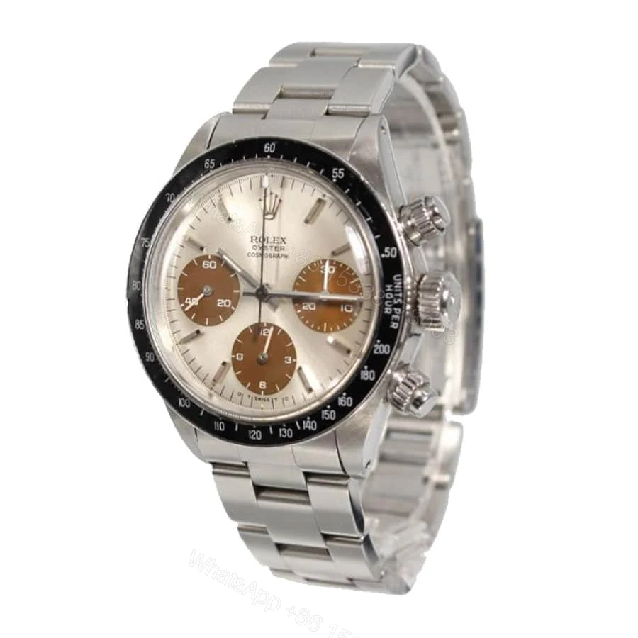 View 2 of Rolex Cosmograph Daytona 116520 Super Clone: 40mm Steel Silver Dial