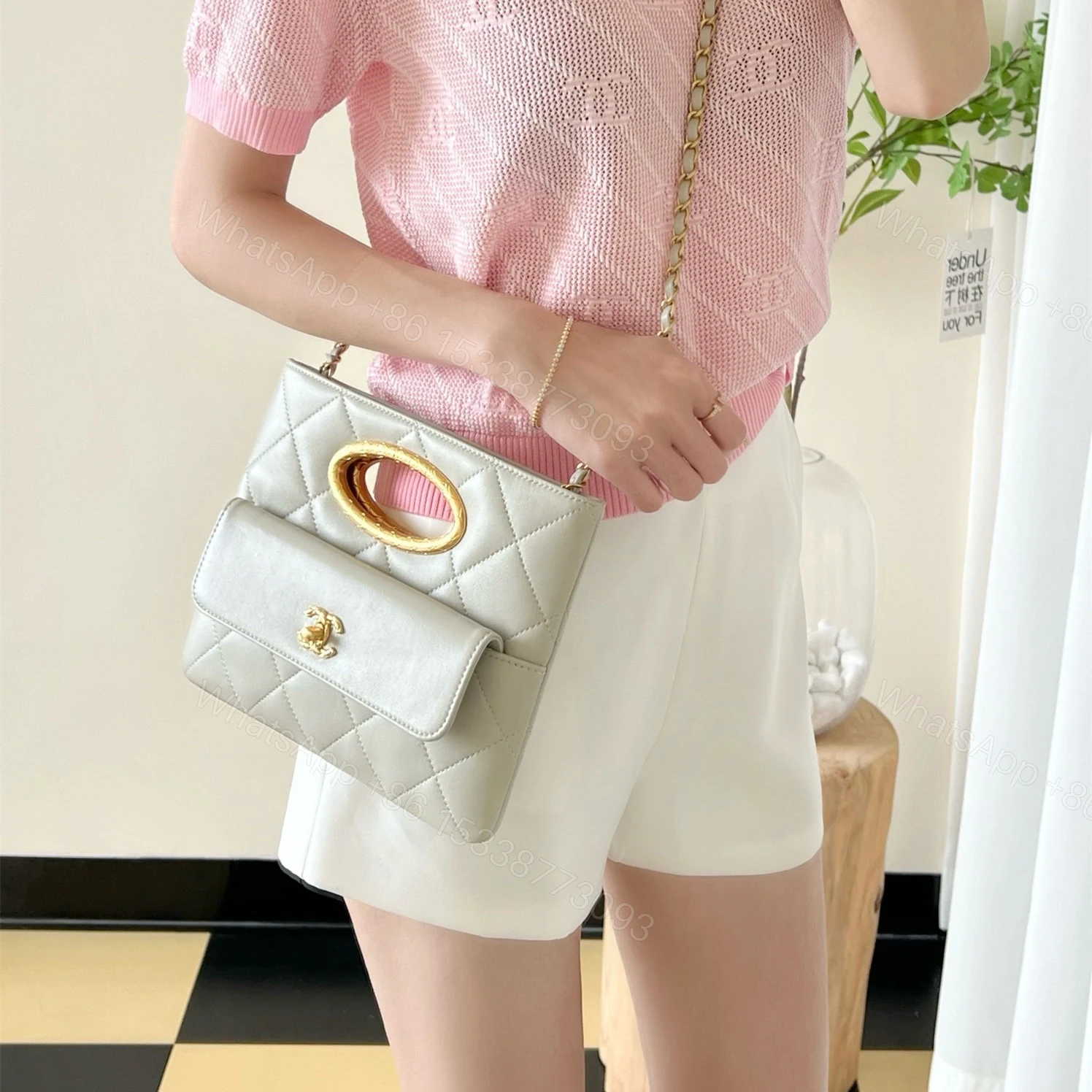 View 21 of 高仿Chanel*24B系列AS5036單肩手提包灰色免檢版