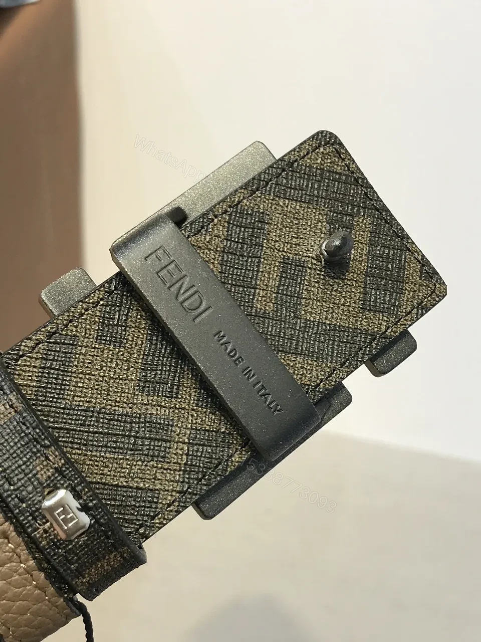 View 4 of Earthy Leather Belt with Signature Buckle - Everyday Luxury Belt