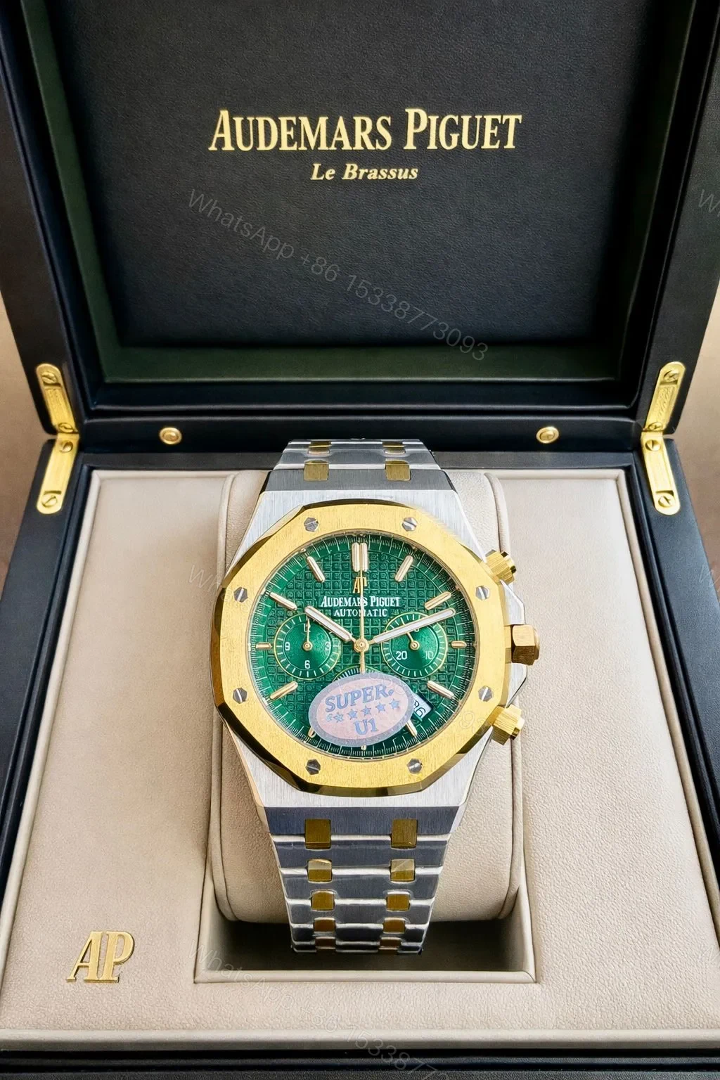 View 2 of Audemars Piguet Green Dial Royal Oak Chronograph