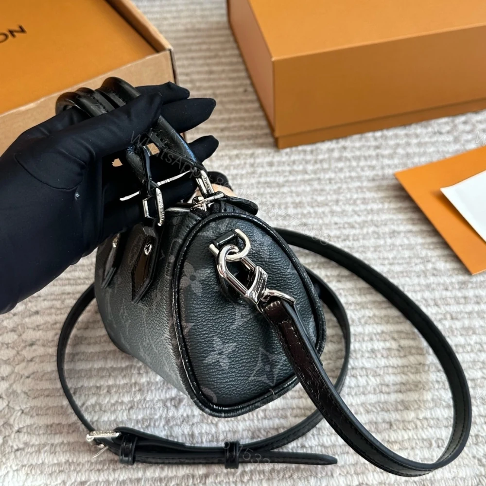 View 3 of Louis Vuitton Nano Speedy Monogram Eclipse 16Cm M26573