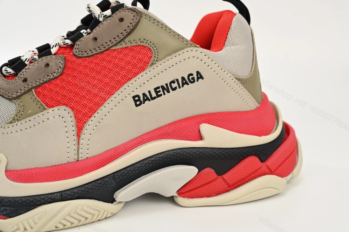 View 8 of Balenciaga Triple S Red White Dark Grey 541624 W06E2 1863