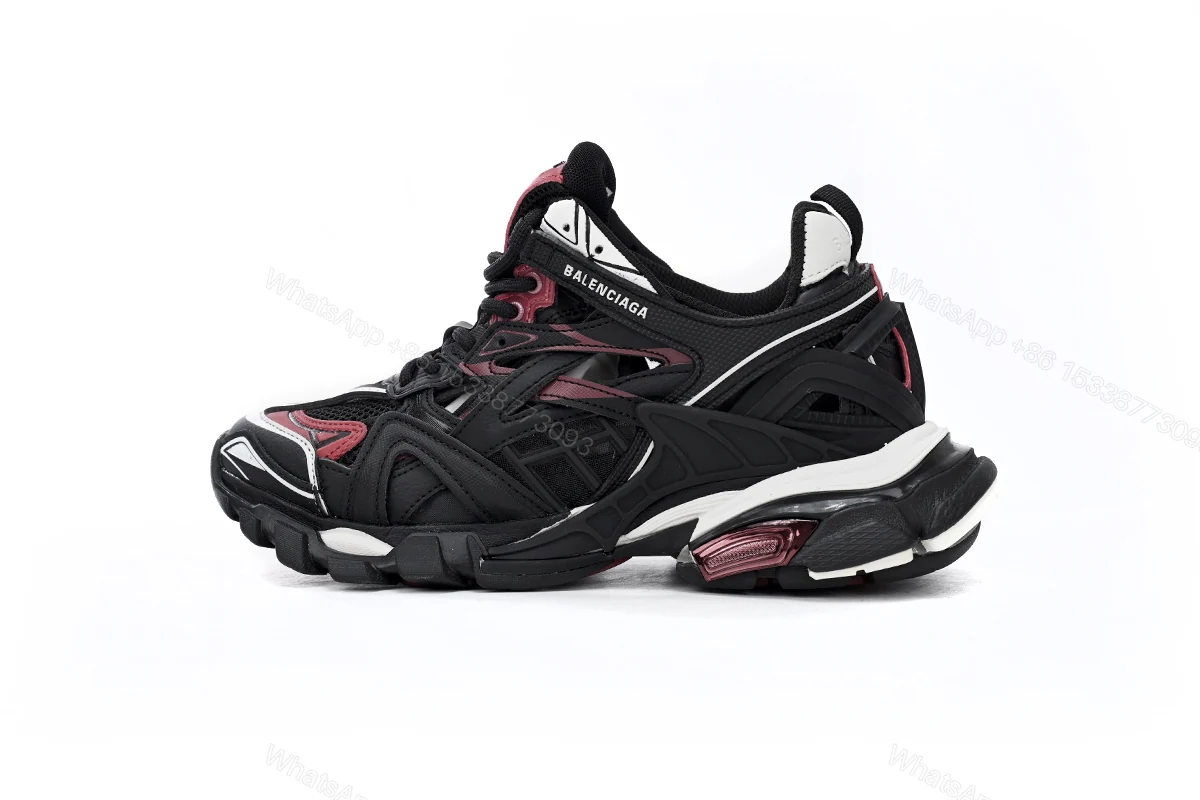 View 14 of Balenciaga Track 2 Sneaker Military Black White Red 568614 W2GN3 6000