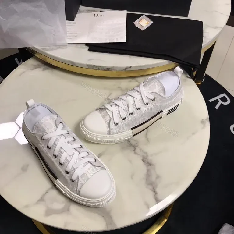 View 6 of White Dior-Detail Platform Sneakers: Luxe Comfort & Couture Flair