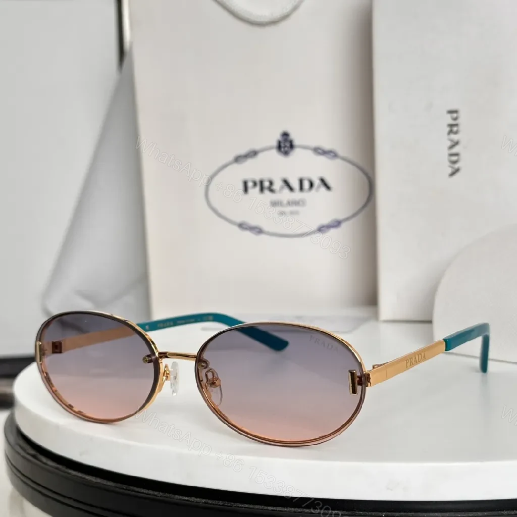View 9 of Round Pilot Sunglasses: Luxury Details, Gradient Lenses