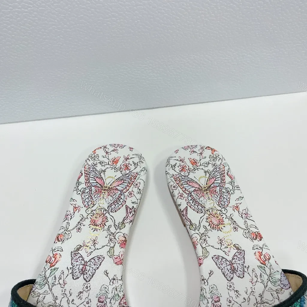 View 5 of Bold Floral Slip-Ons with Signature Webbing Slides