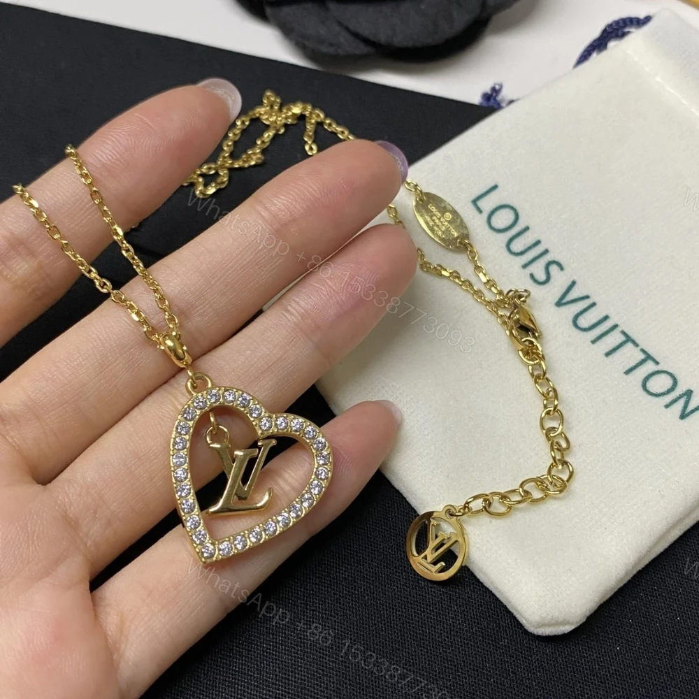 View 3 of LOUIS VUITTON MY LV HEART NECKLACE GOLD TONE M02389