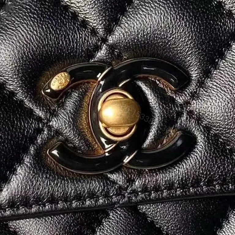 View 3 of Chic Quilted Leather Crossbody with Chain Strap: Modern Classic