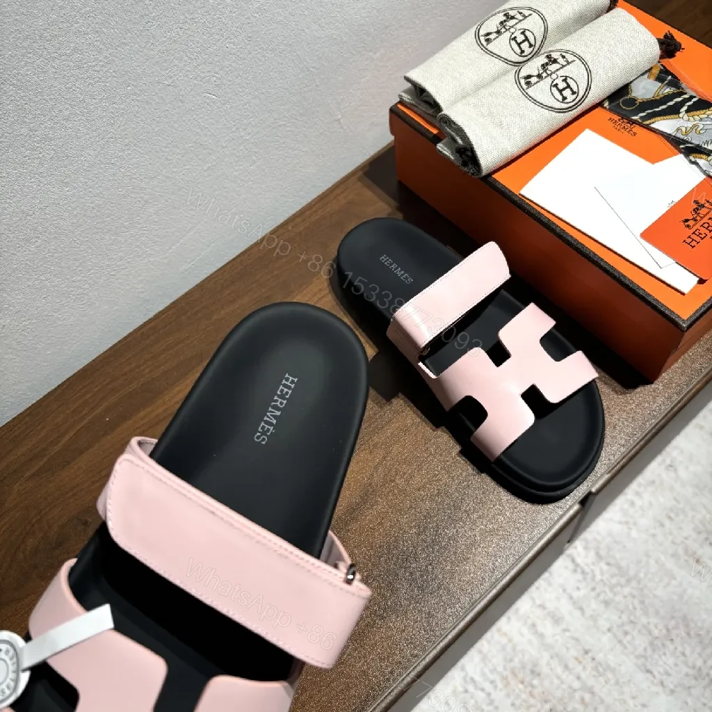 View 2 of Pink Synthetic Interlocking-Strap Sandals | Cushioned, All-Day Comfort