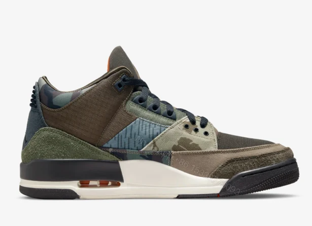 View 3 of Jordan 3 Retro Patchwork Camo DO1830-200