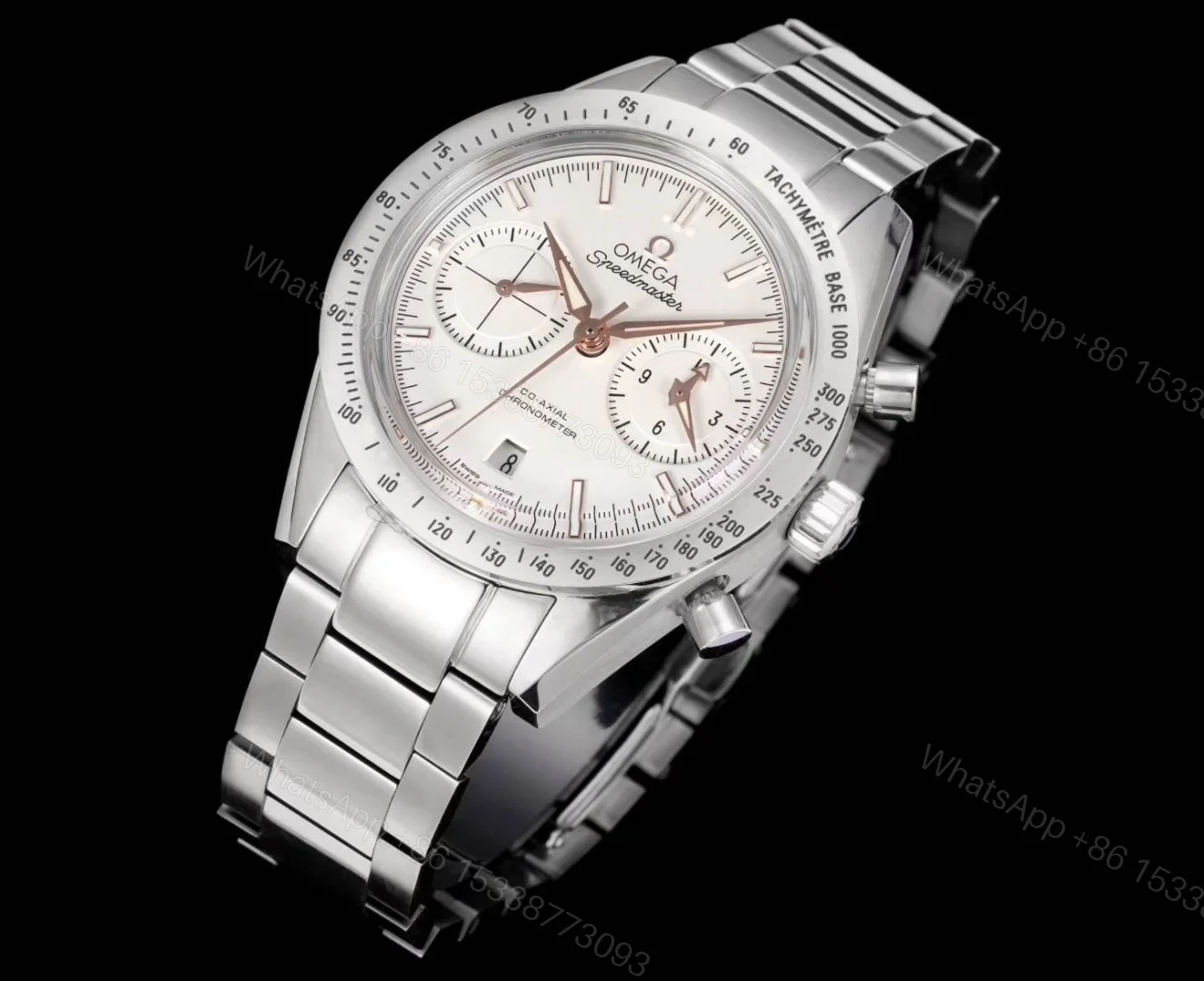 View 2 of Omega Speedmaster 57 White Replica Steel Bracelet 42MM Premium 331.10.42.51.02.002