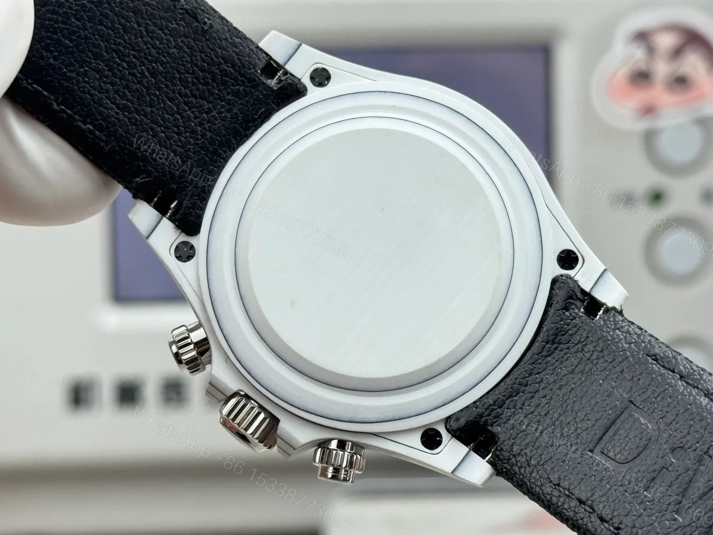 View 8 of Rolex Daytona Grey Carbon Fiber Replica 40MM Premium Black Fabric Strap RG-DAYTONA-GREY-CF-40