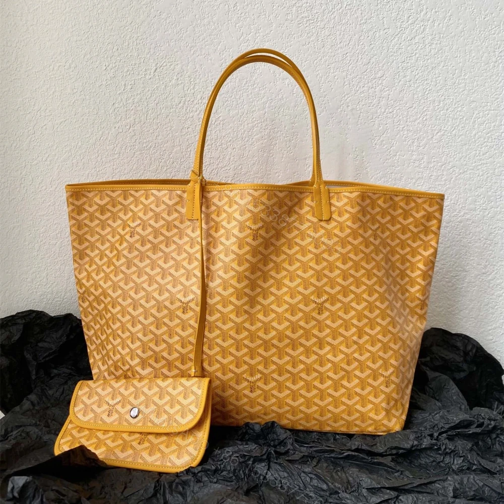 View 2 of 高仿Goyard*STLOUI2滿印Tote媽咪袋黃色大號免檢版