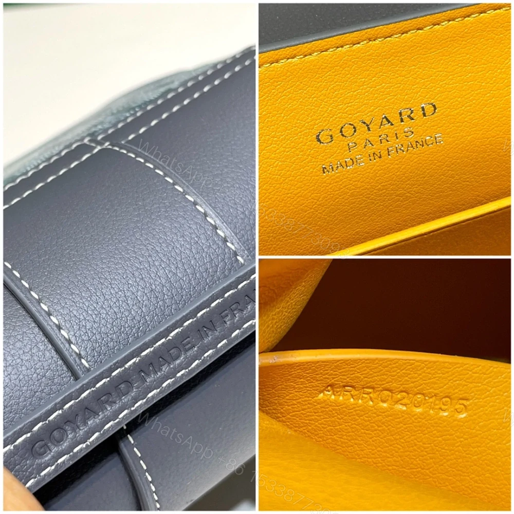 View 8 of 高仿Goyard*SAIGONB櫸木手柄單肩包灰色免檢版