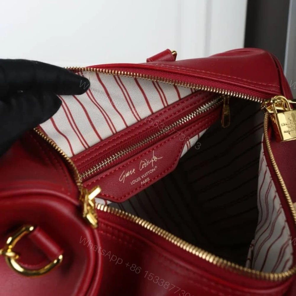 View 8 of Louis Vuitton Speedy Soft 30 Plum 30Cm M25766