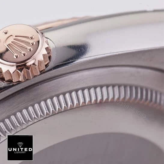 View 9 of Rolex Datejust 116231-0105 Chocolate Floral Dial Replica