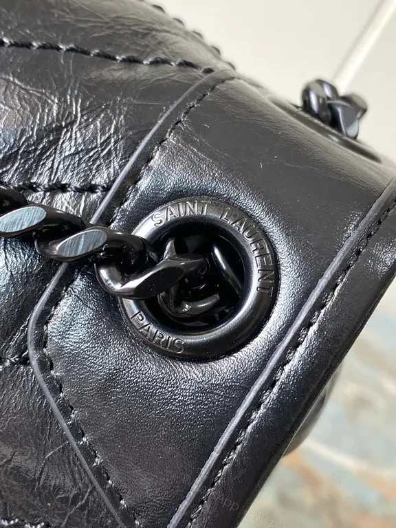 View 3 of Quilted Leather Crossbody: YSL-Inspired Luxe, Compact Chic